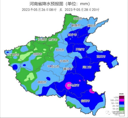 「临颍县天气预报」26日夜至28日我县有明显降水过程,需关注对"三夏"