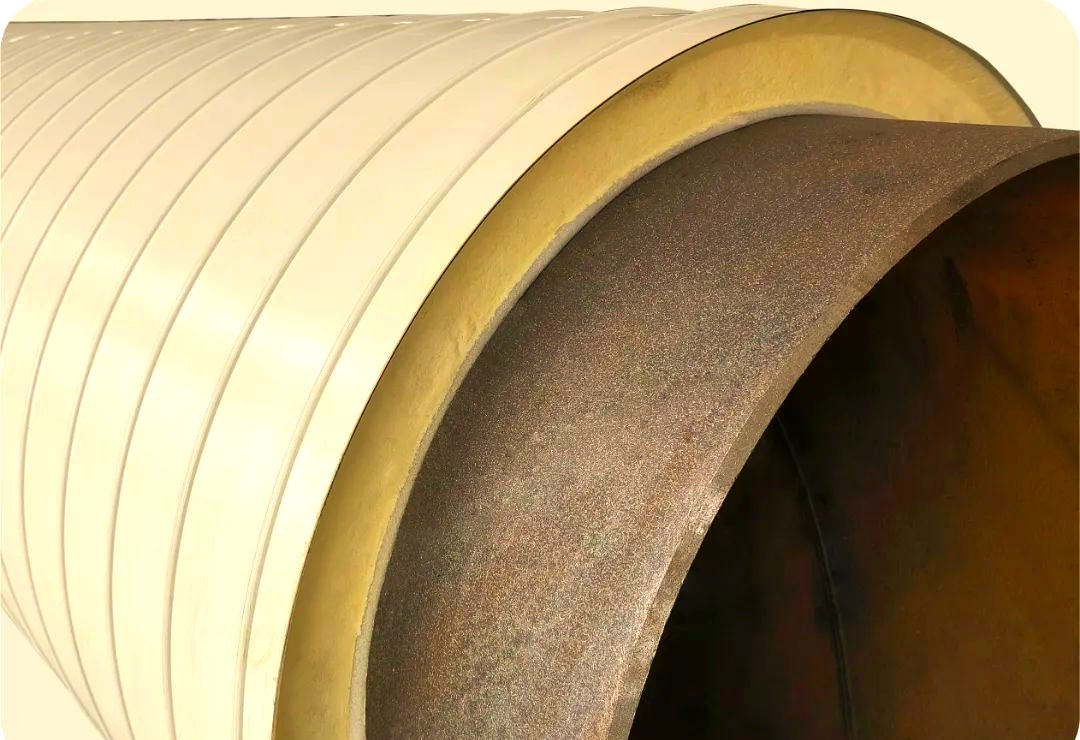 耐候性能优异的金属材质,这有效地保护了内部的保温层和工作管