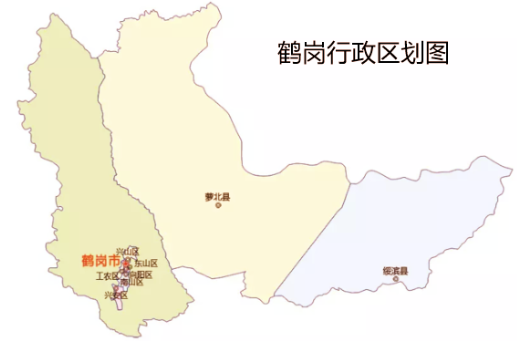 鹤岗行政区划调整图片