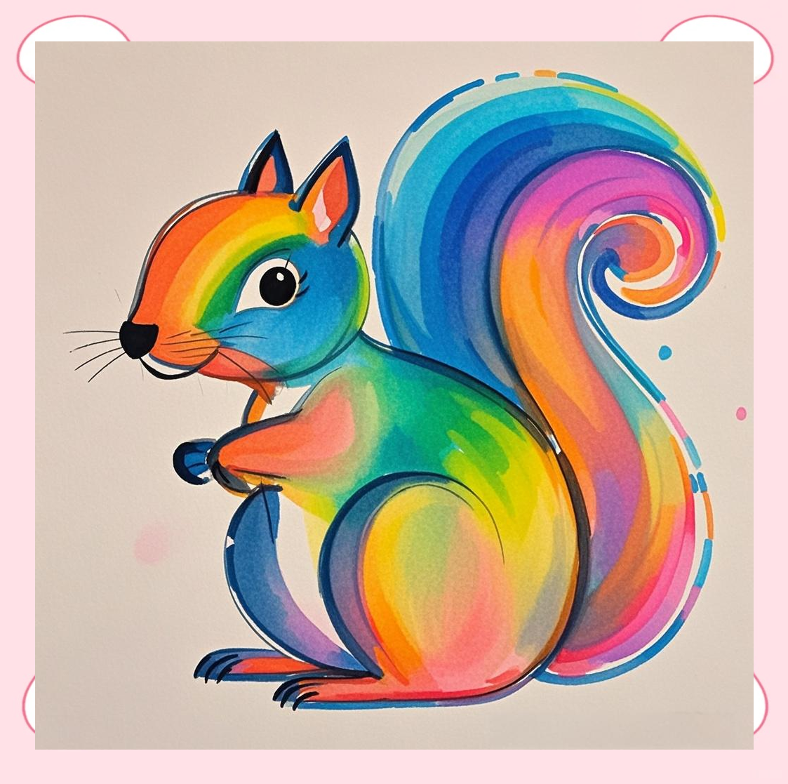 松鼠简笔画绘制指南