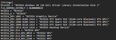 RTX Spark N1X规格坐实！首个驱动确认6144/5120个CUDA核心