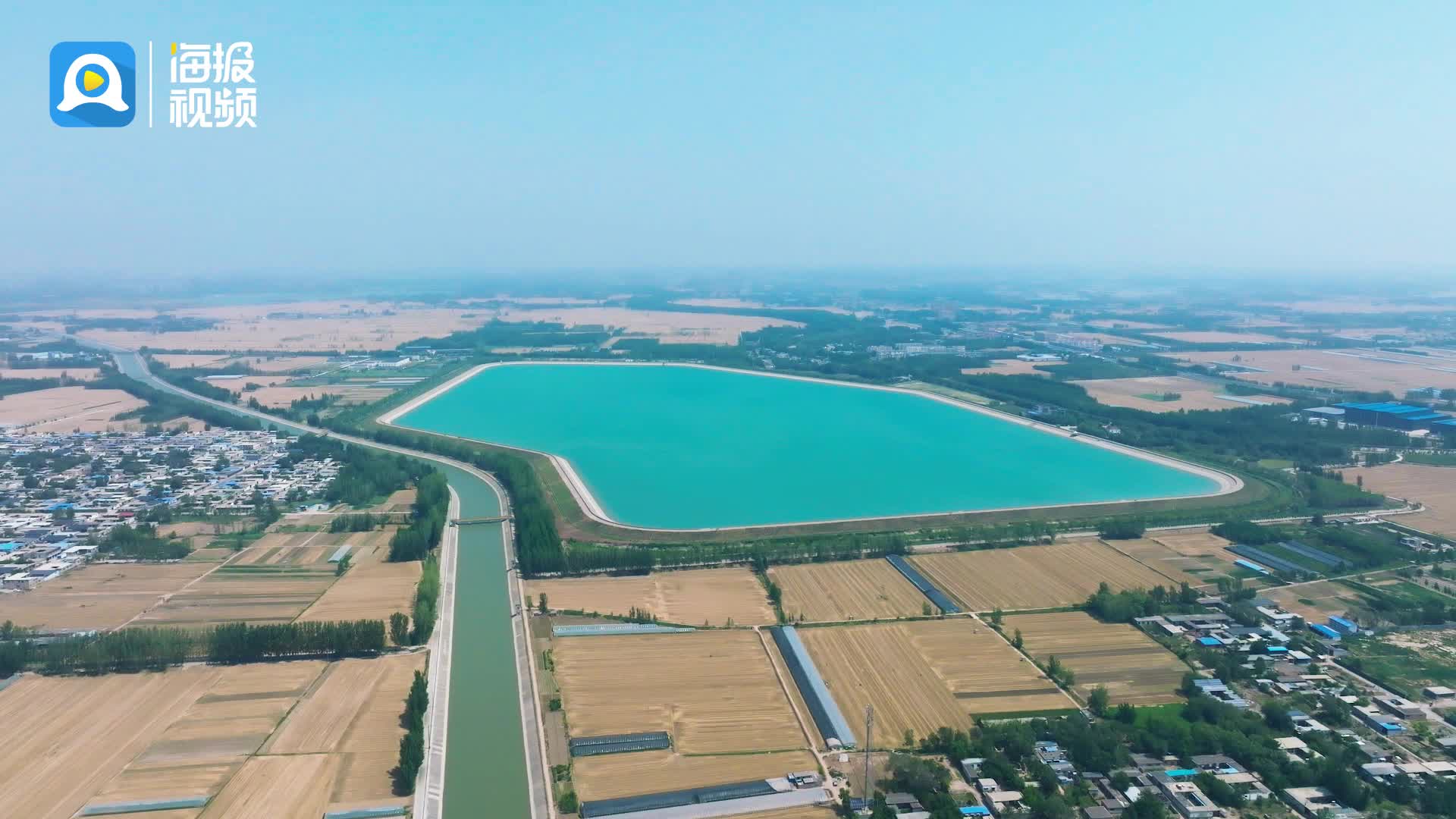飞阅聊城·水库之美①|航拍聊城谭庄水库!太美了,每一帧都是壁纸!