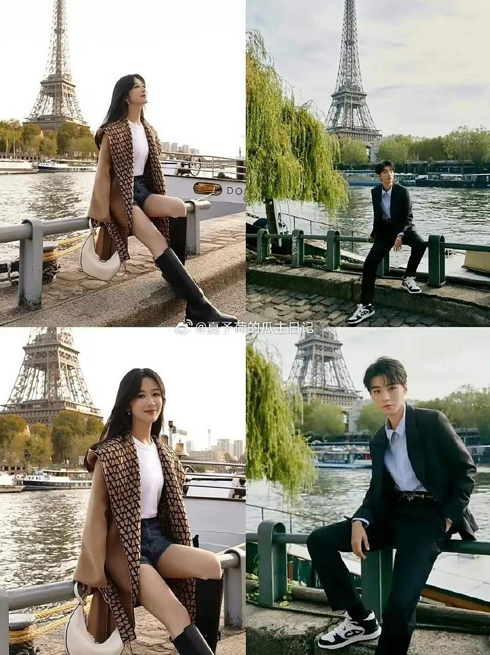 王俊凯应该找杨紫这个摄影师,一样的景色彩,角度好很多. ​