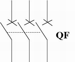 断路器画图符号图片