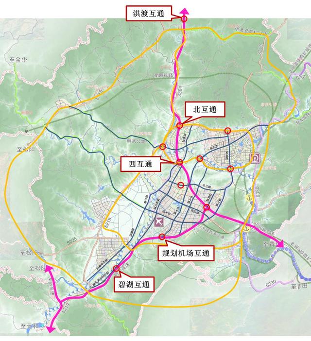 有一环,二环,三环线,"半小时交通圈","莲都区交通三环线"来了