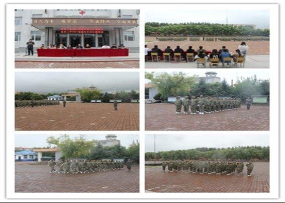 泰来二中开展2021级新生军训会操表演