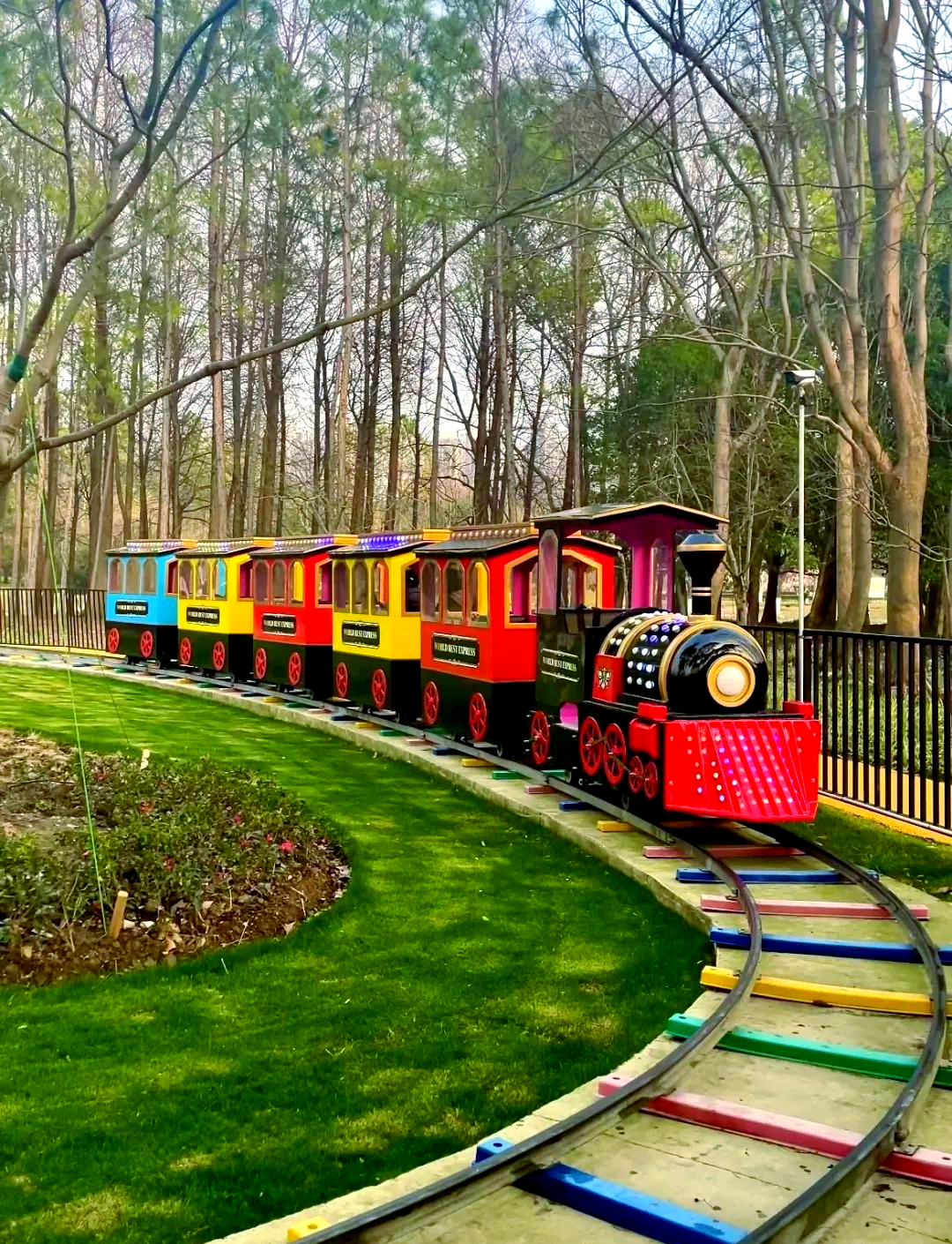 上海公园小火车之旅:亲子互动与自然之美