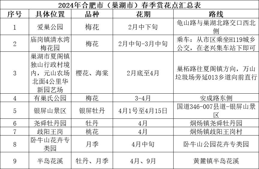 合肥赏花的景点介绍图片