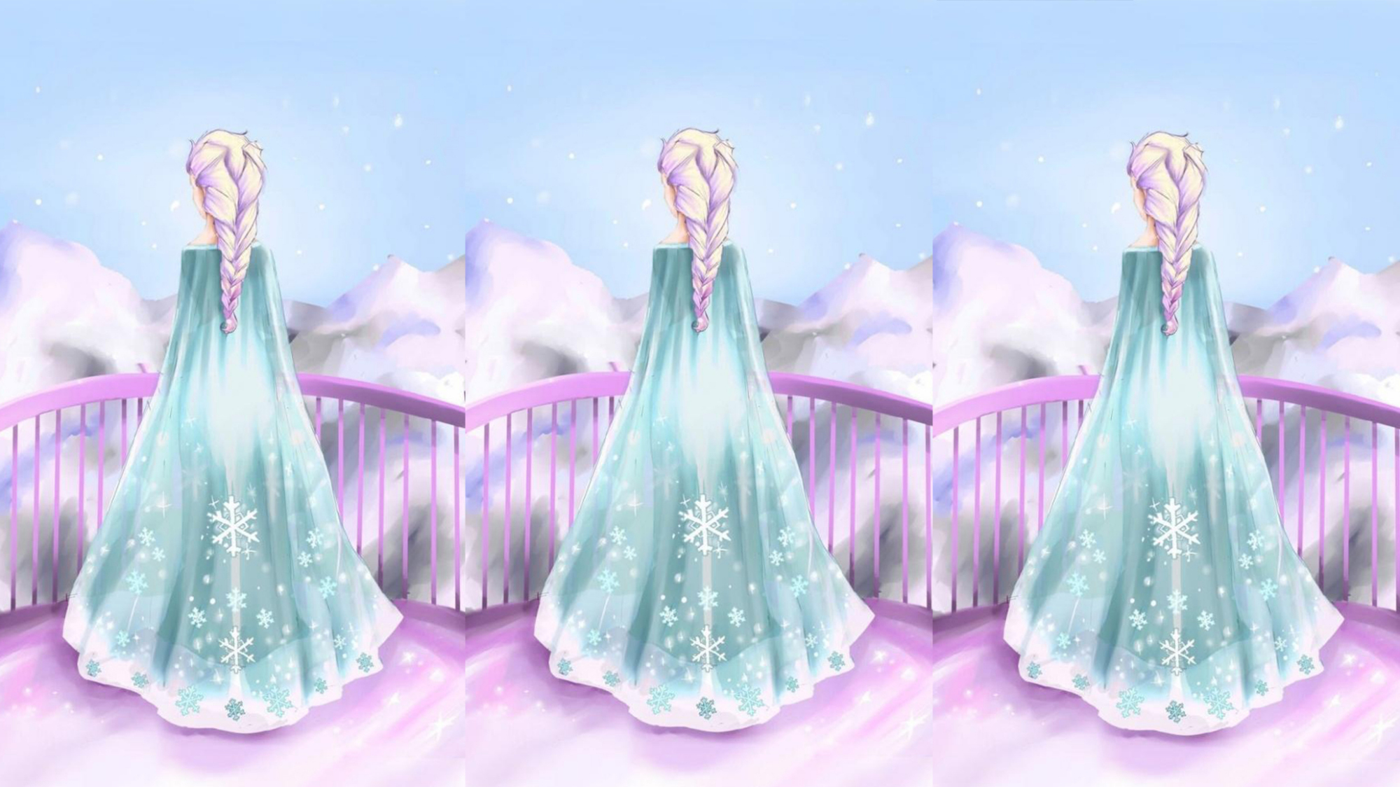 你能从背影认出图中是哪位公主吗?别告诉我你只认识阿冰