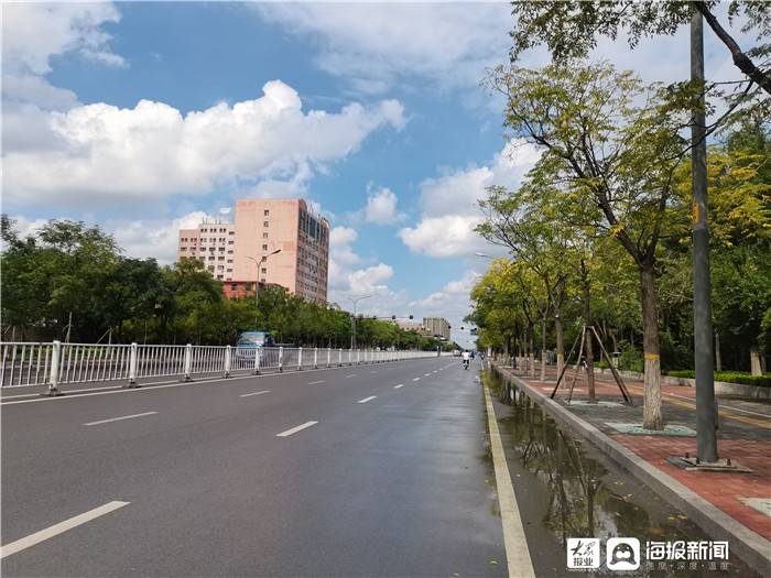 i东营影像|一分钟长镜头打卡东营区太行山路 记录美丽城市道路