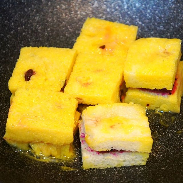 香煎吐司片,当早餐零食都不错