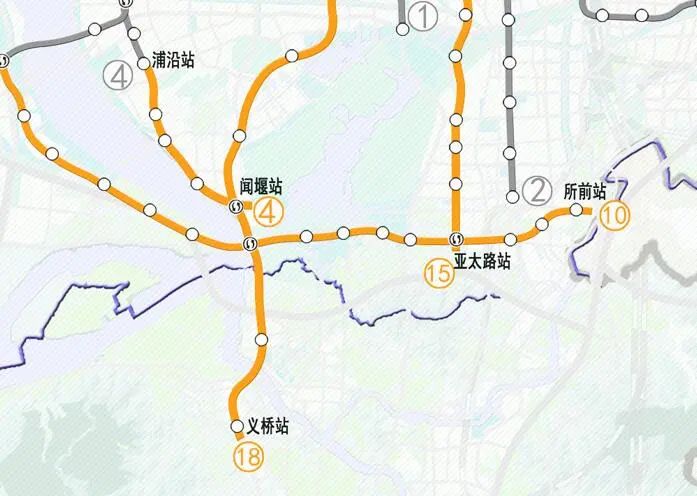 地铁4号线延伸段与18号线(南北快线)预计将在闻堰站交汇,直线距离闻堰