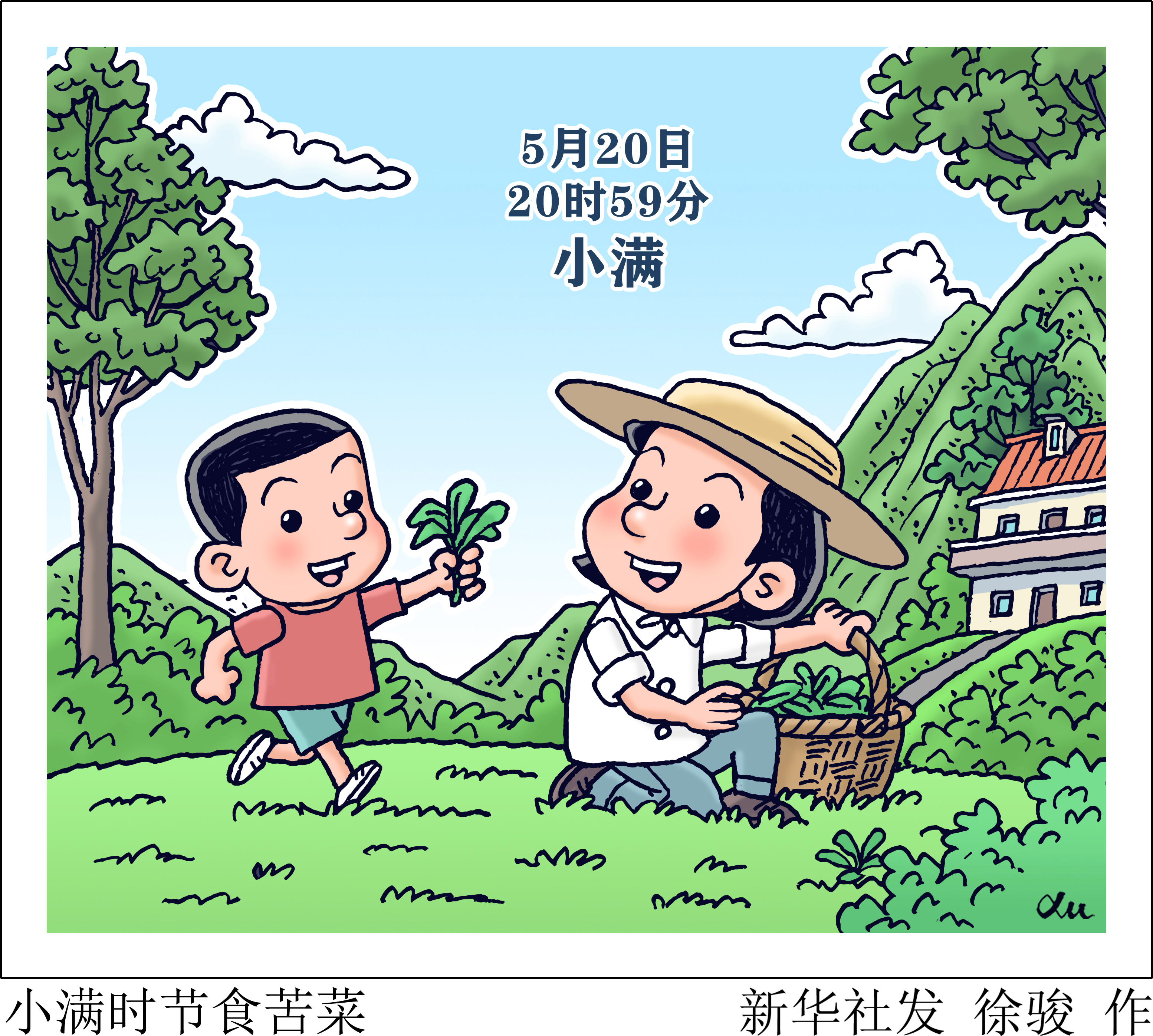 (图表·漫画)二十四节气·小满|小满时节食苦菜