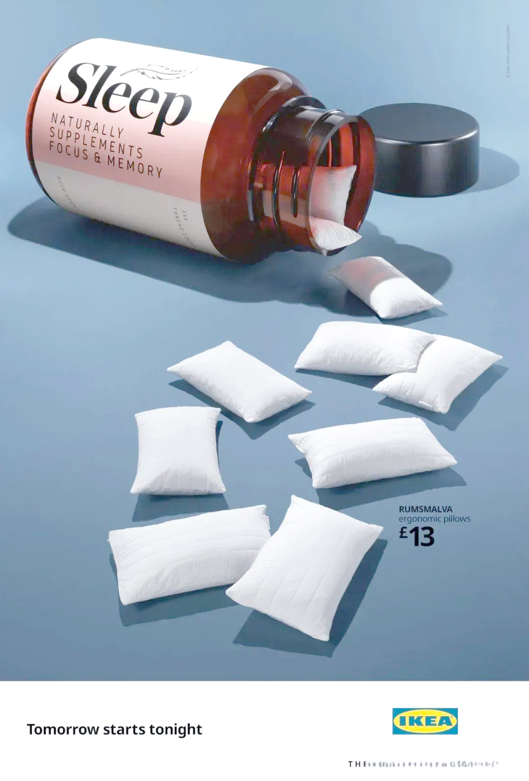 宜家广告巧妙运用视觉融合技术,打造全新睡眠产品形象