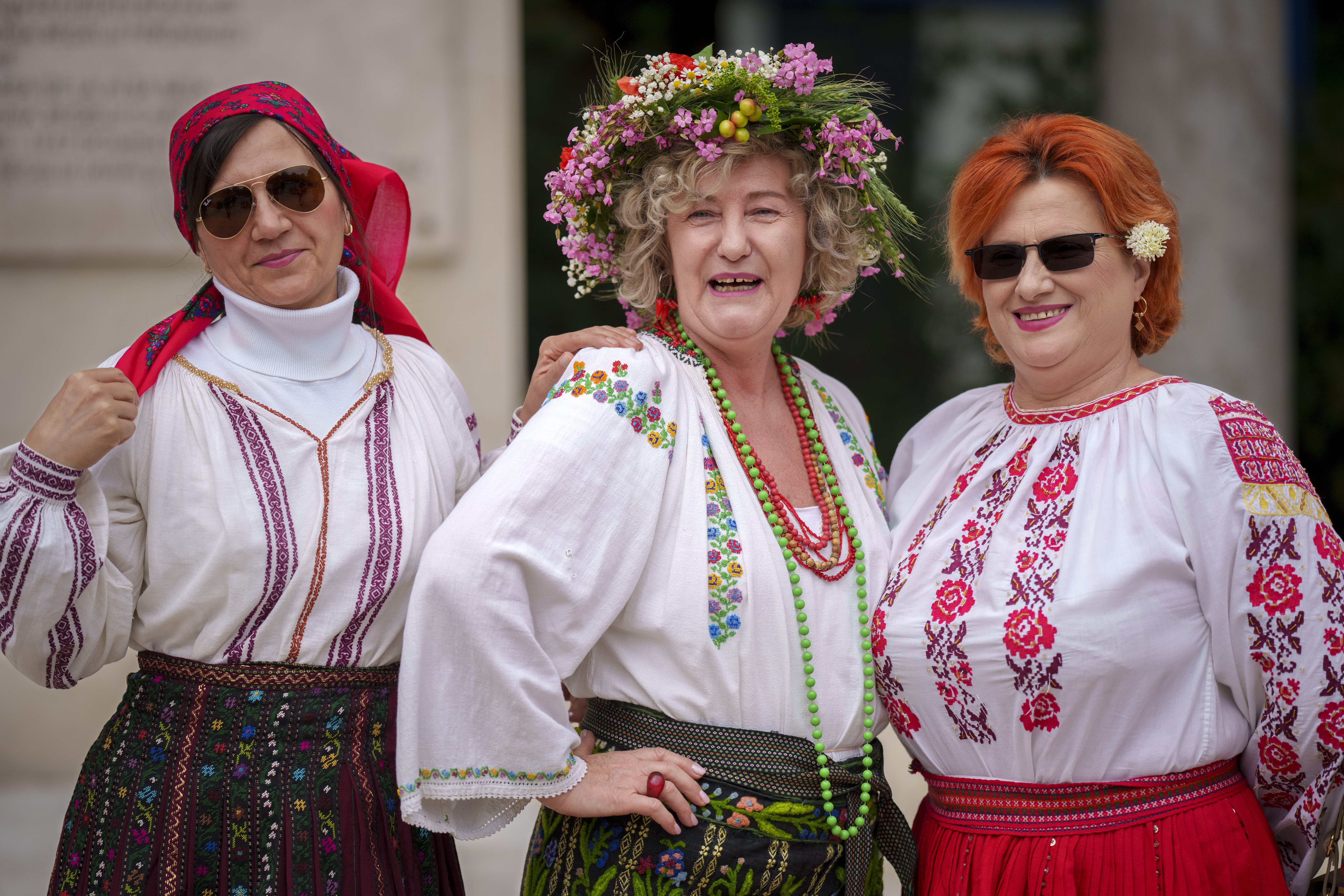 罗马尼亚庆祝民族服装日