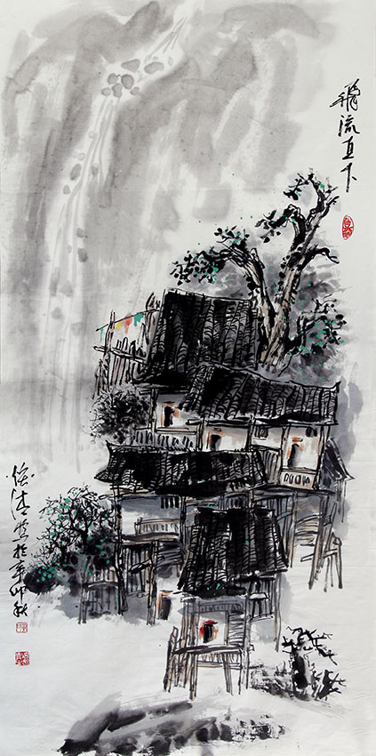 琼宇仙居"吊脚楼"——黄焕清作品