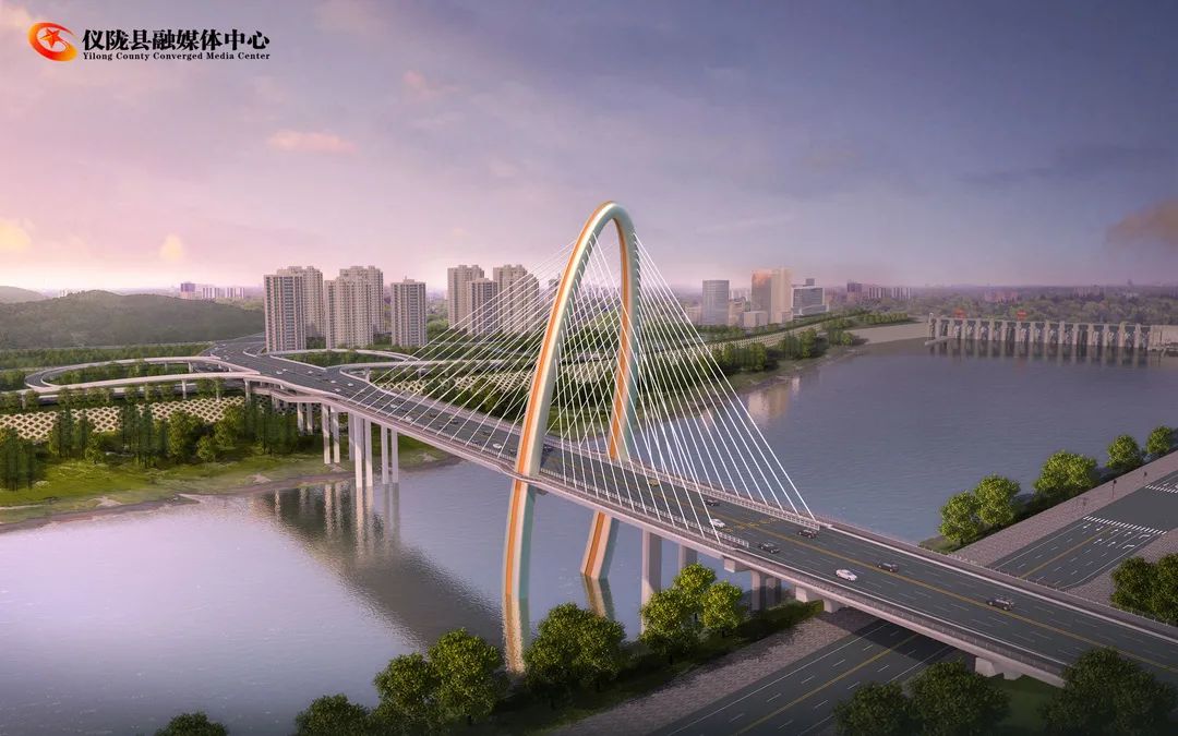 三桥效果图!仪陇下一个新地标来了
