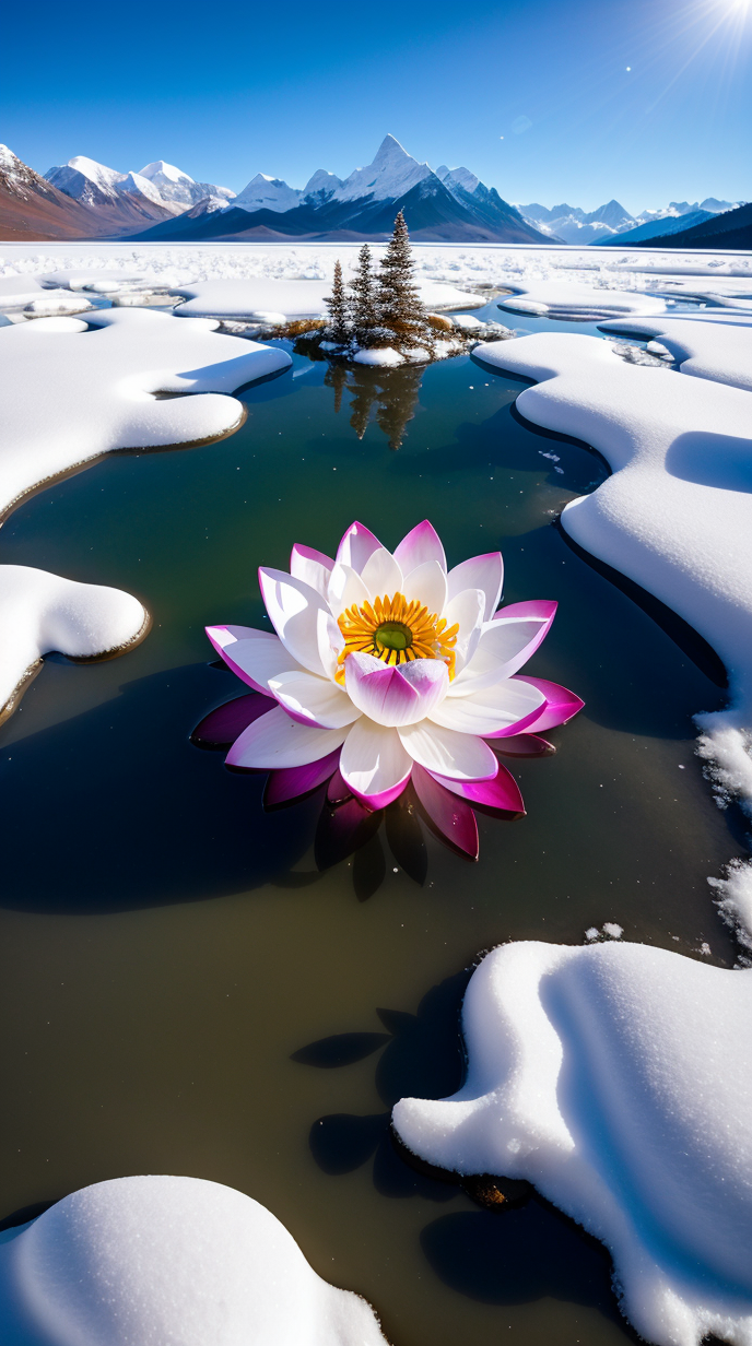 野雪莲花图片大全图片