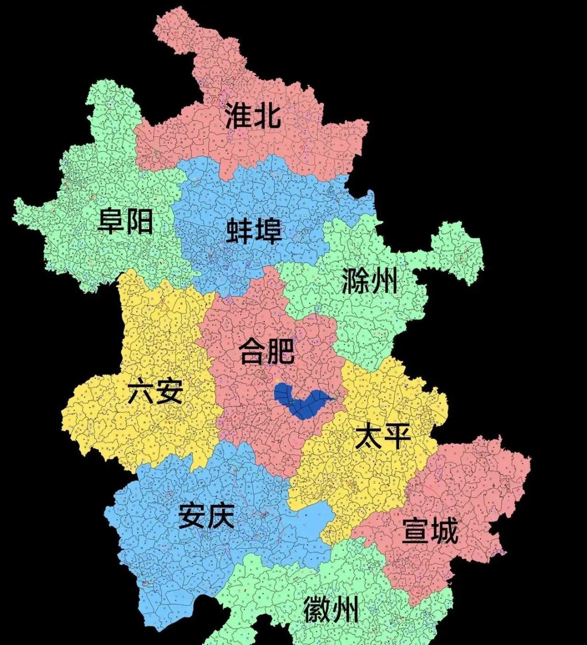 安徽十兄弟行政区划图