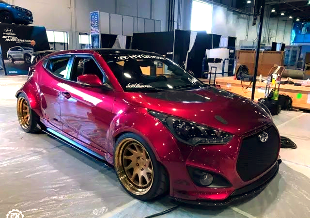 韩国小钢炮飞思改装赛车,宽体包围与绞牙避震彰显霸气