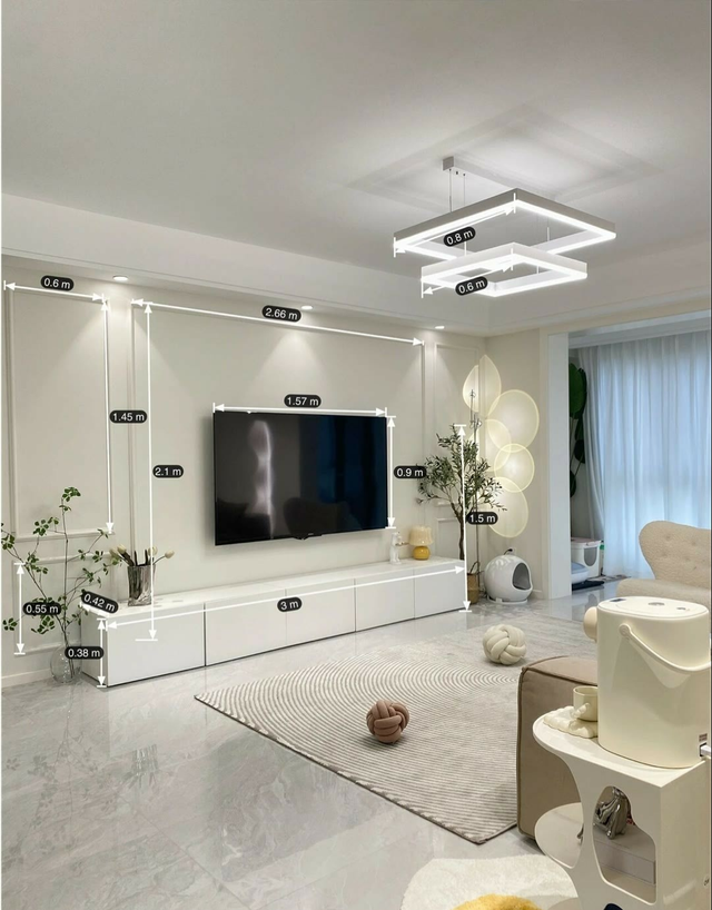 2023年超全的电视背景墙尺寸,实用!