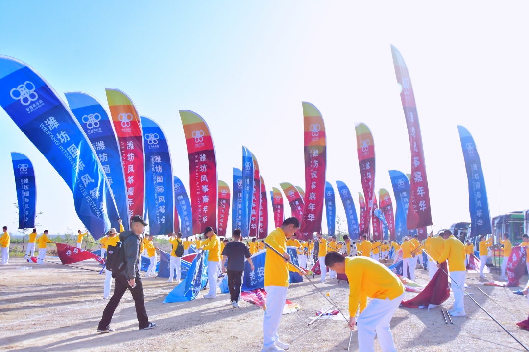 潍坊国际风筝会,这一"别样风景"好亮眼