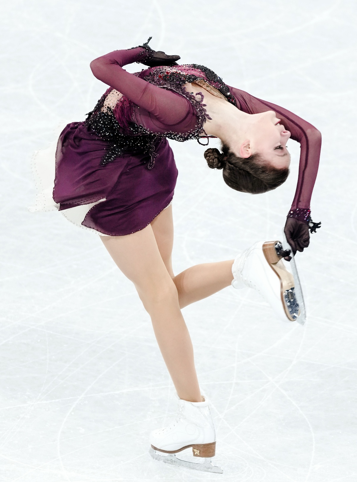 (北京冬奥会)花样滑冰——女子单人滑:俄罗斯奥委会选手安娜