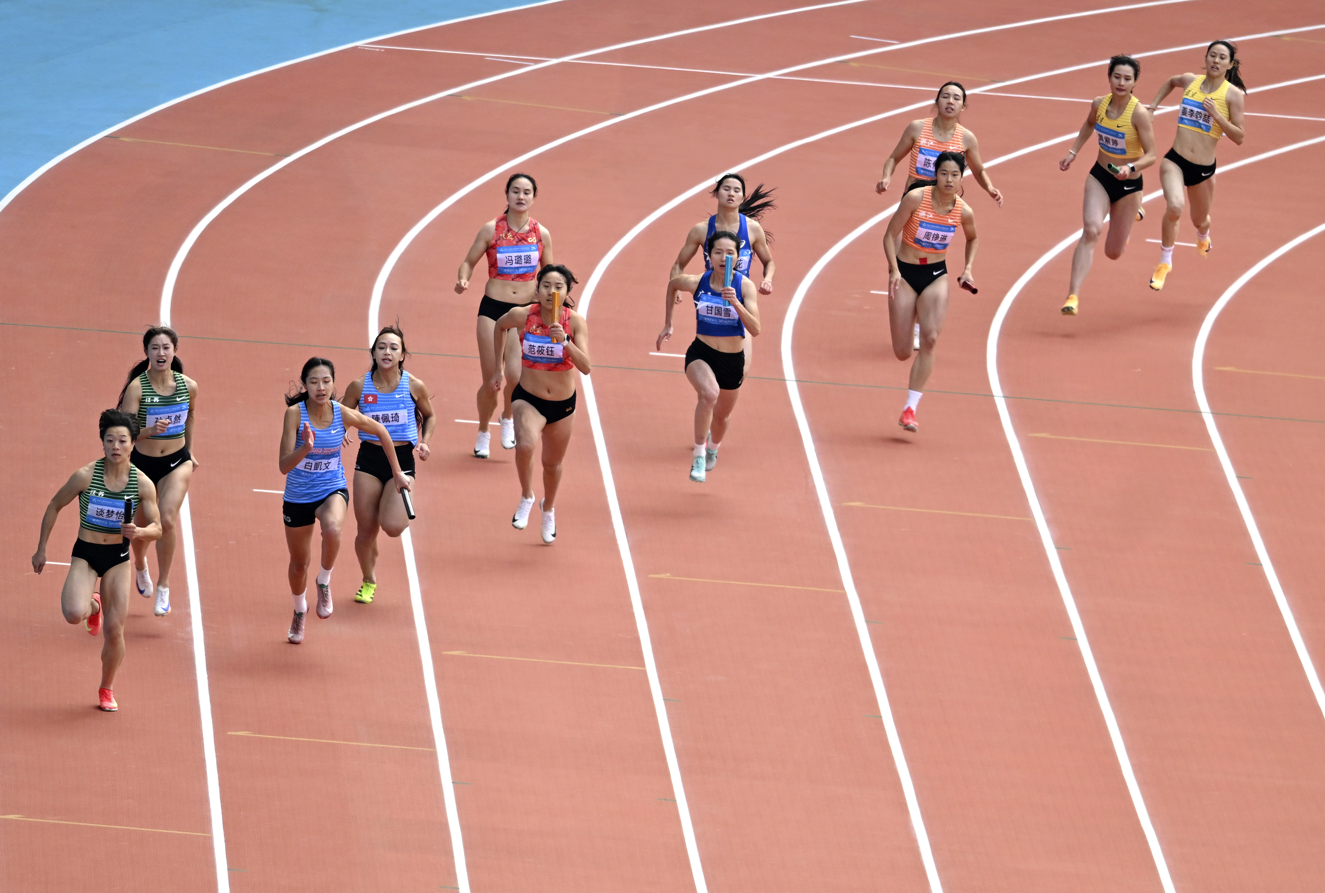 —女子4x100米接力预赛赛况