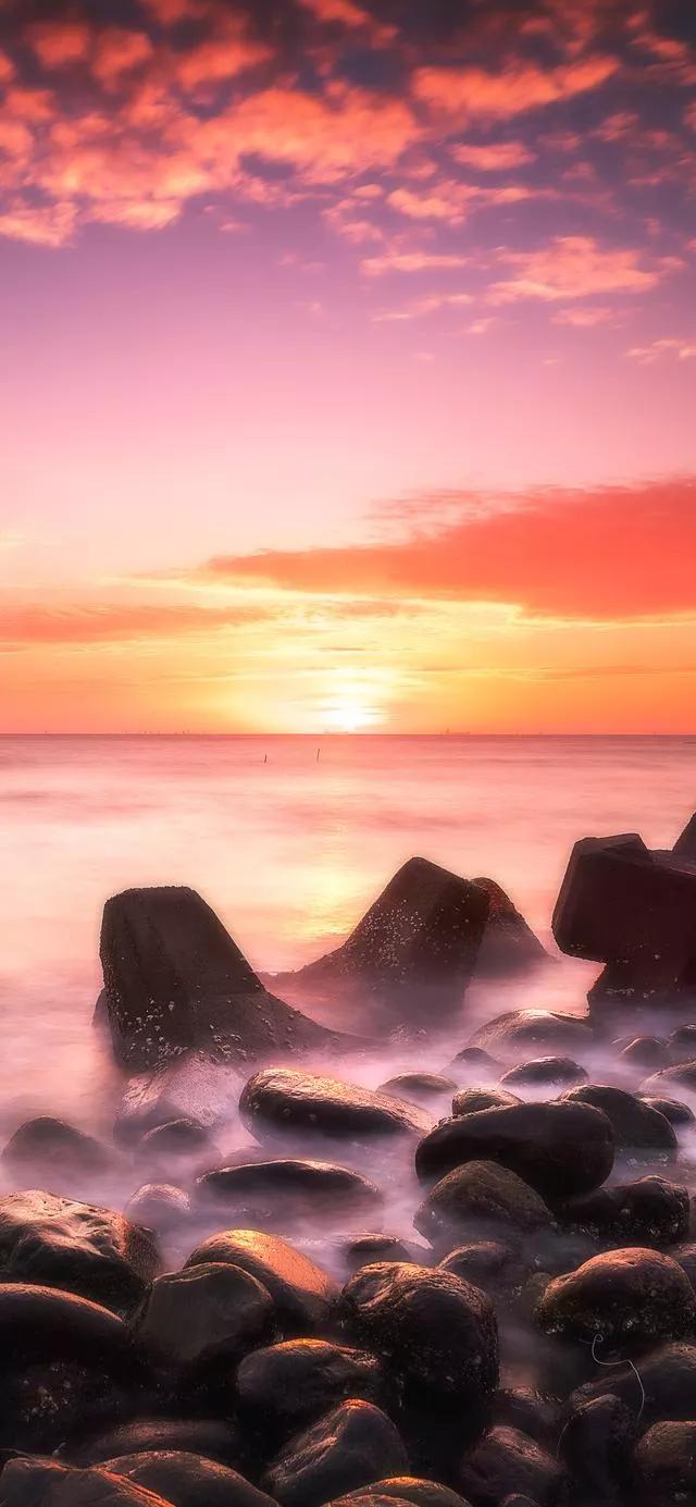 日出日落唯美自然风景高清手机壁纸