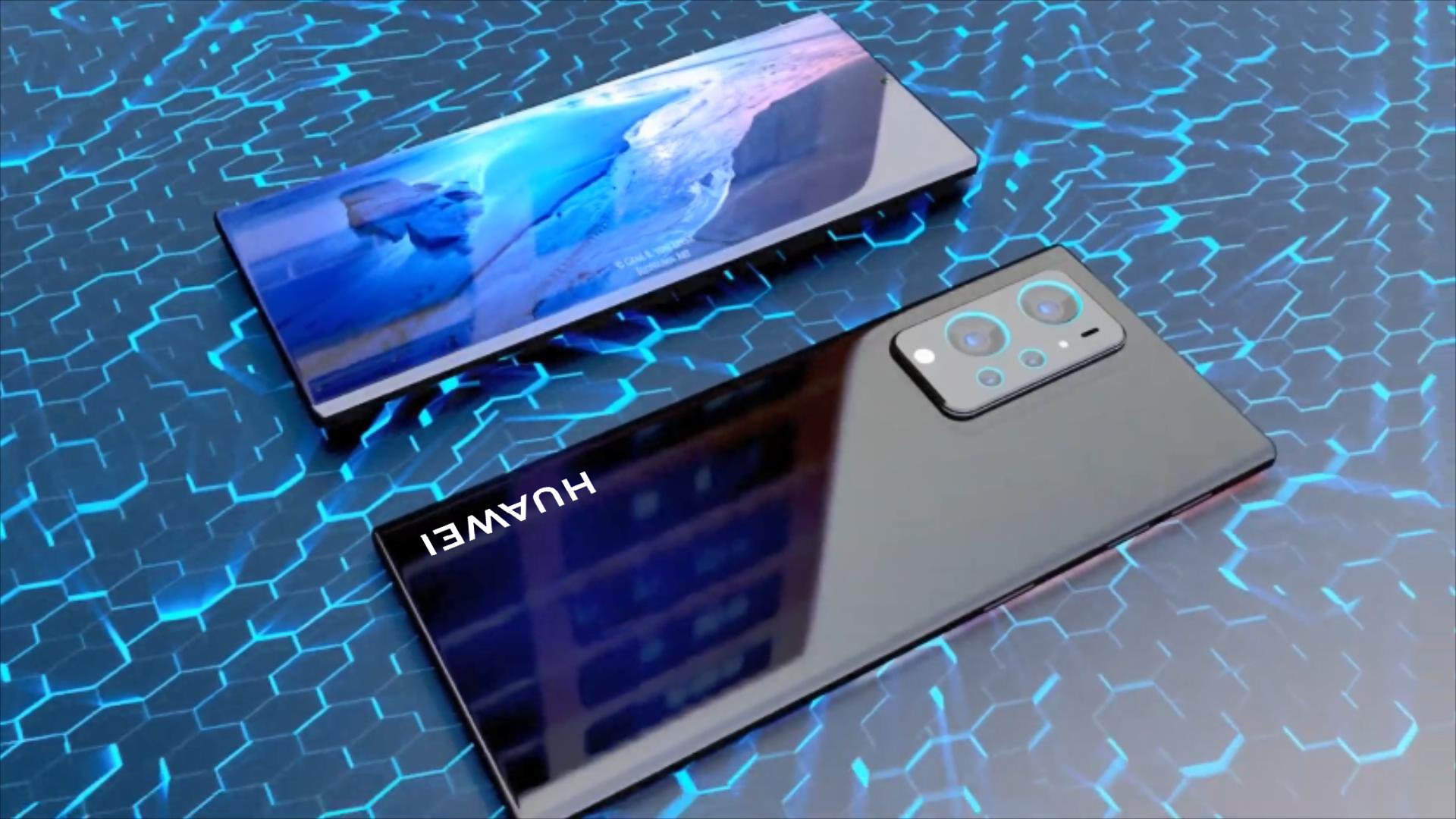 华为p60pro概念机:矩形四摄 95%屏占比,麒麟9000 5g满血回归