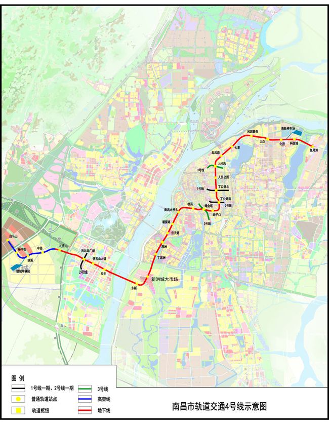 南昌四号地铁站线路图图片