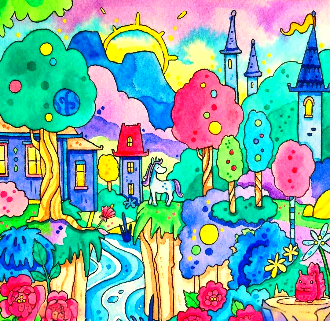 探索儿童画之美:水彩也能绘出童话世界