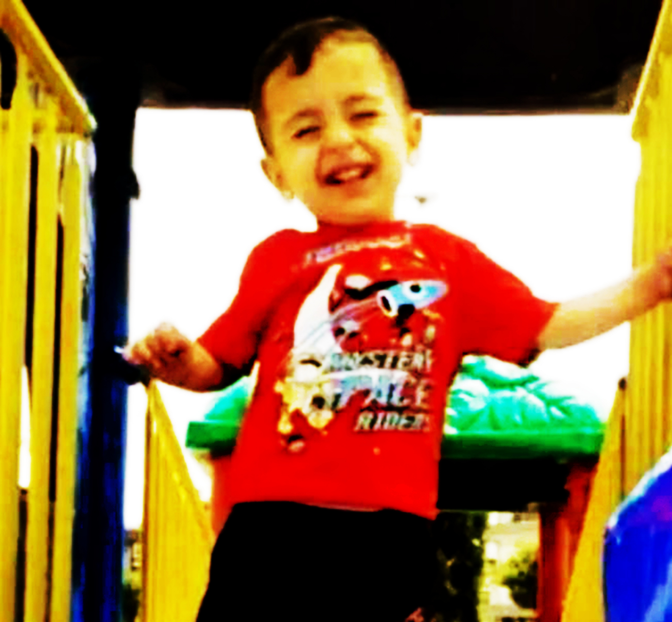 这是一个惊人的形象.照片中的小男孩名叫艾兰·科迪,才3岁.照片中,她