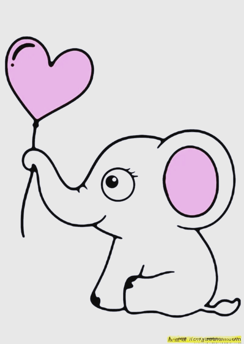 多款温柔大象卡通儿童简笔画,让我们一起探索大象世界!