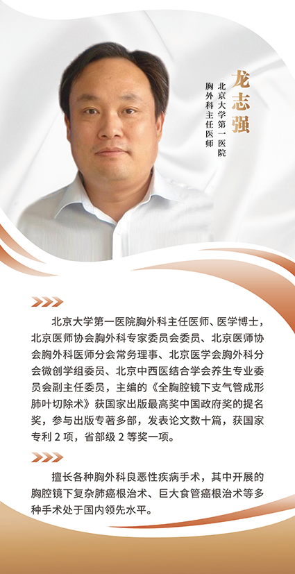 北大医院胸外科专家龙志强来院并完成三例单孔胸腔镜肺癌根治术