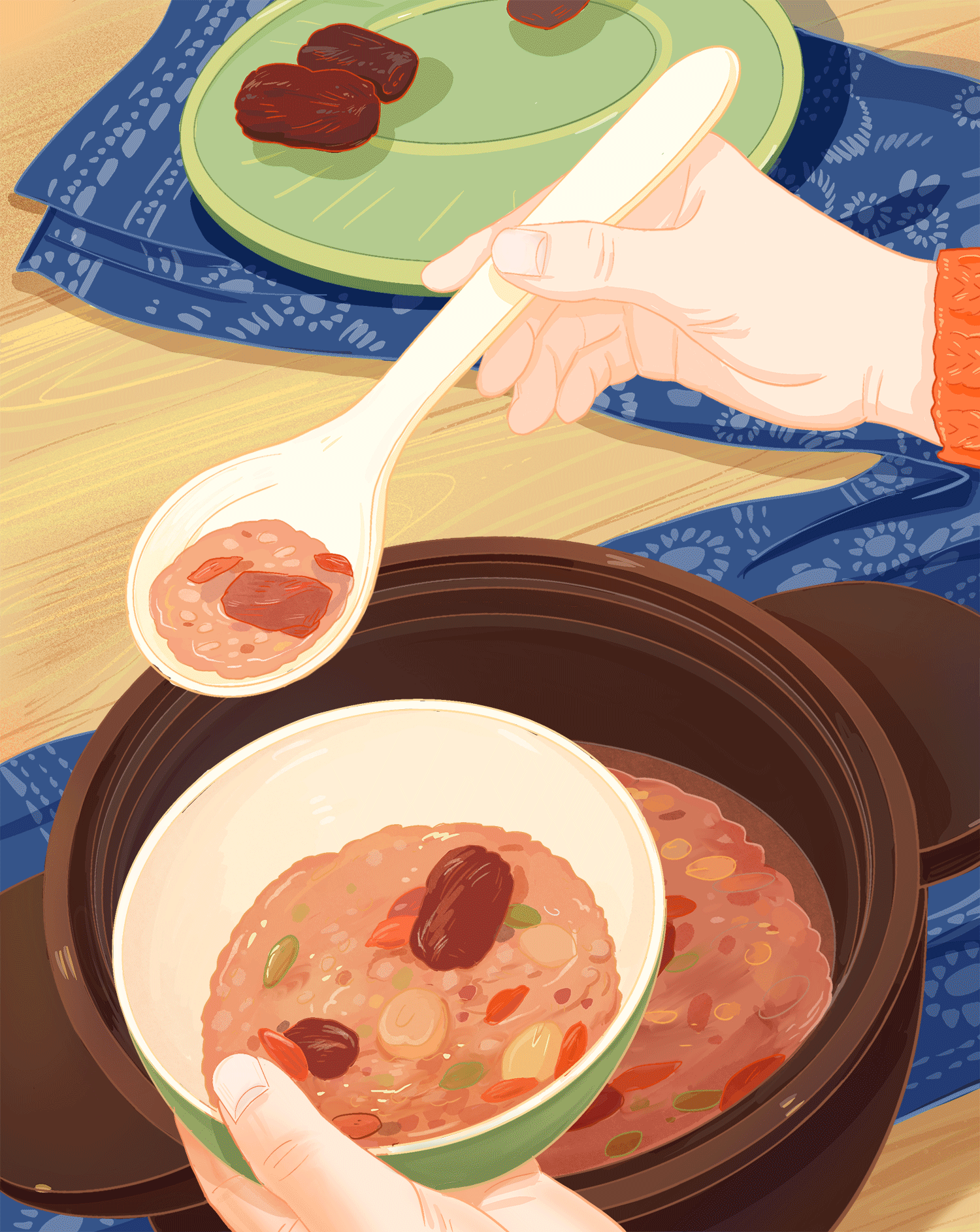 动图插画|过了腊八就是年