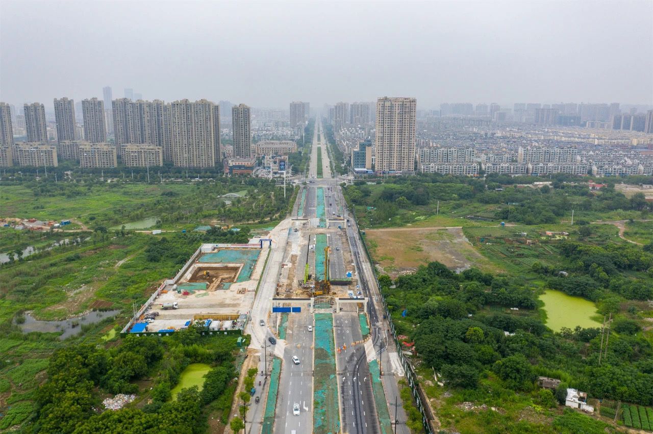宁马城际铁路首座站房主体开工