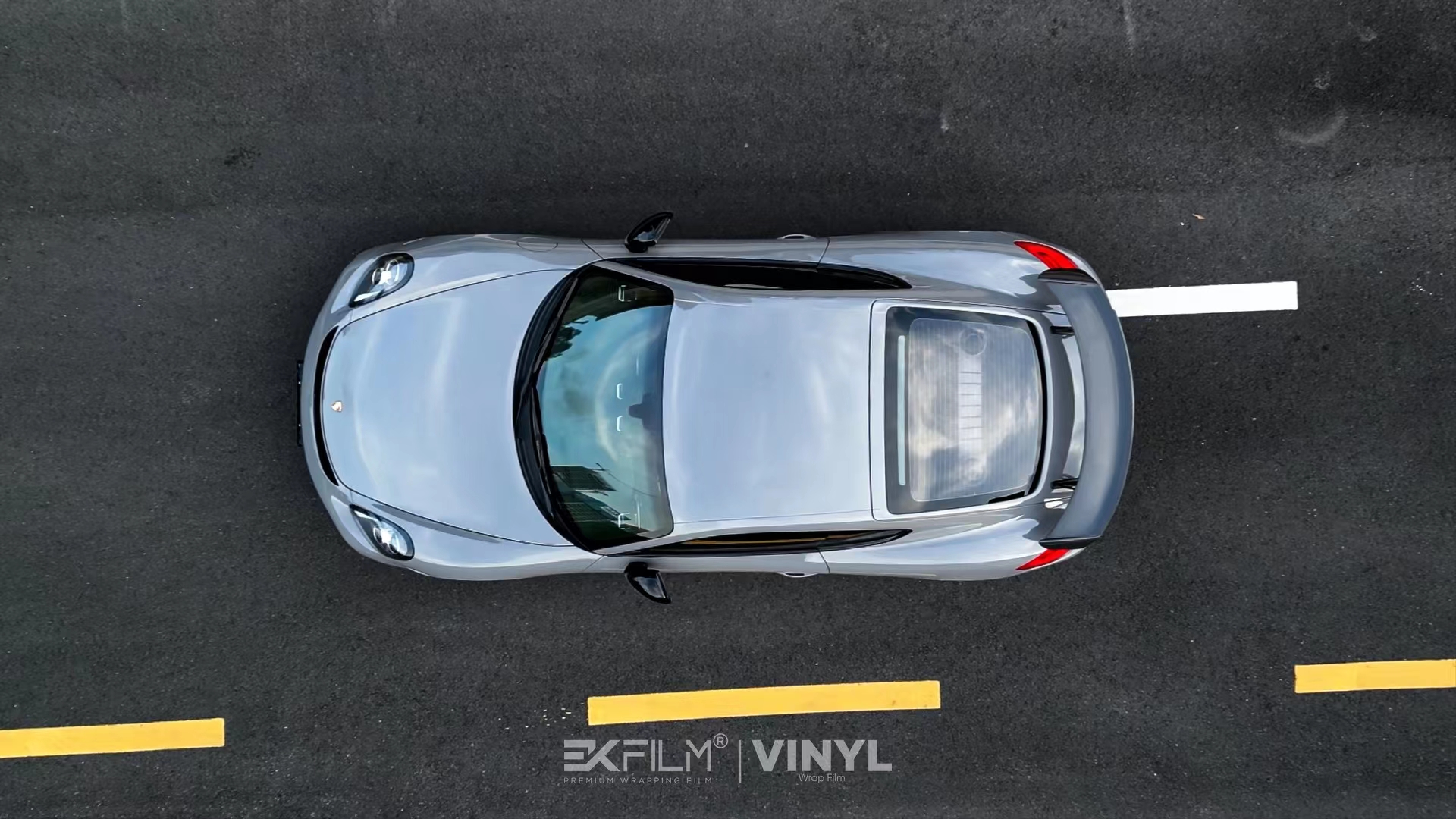 保时捷911-ekfilm改色膜鲨鱼灰,简约,沉稳,低调,优雅