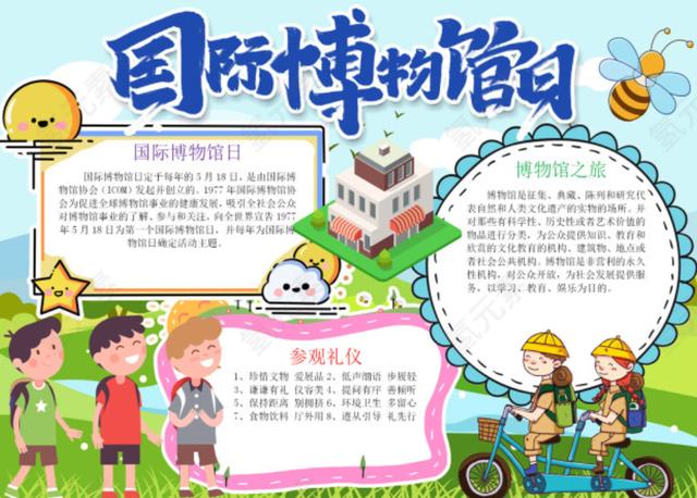 518中小学生国际博物馆日手抄报——氢元素