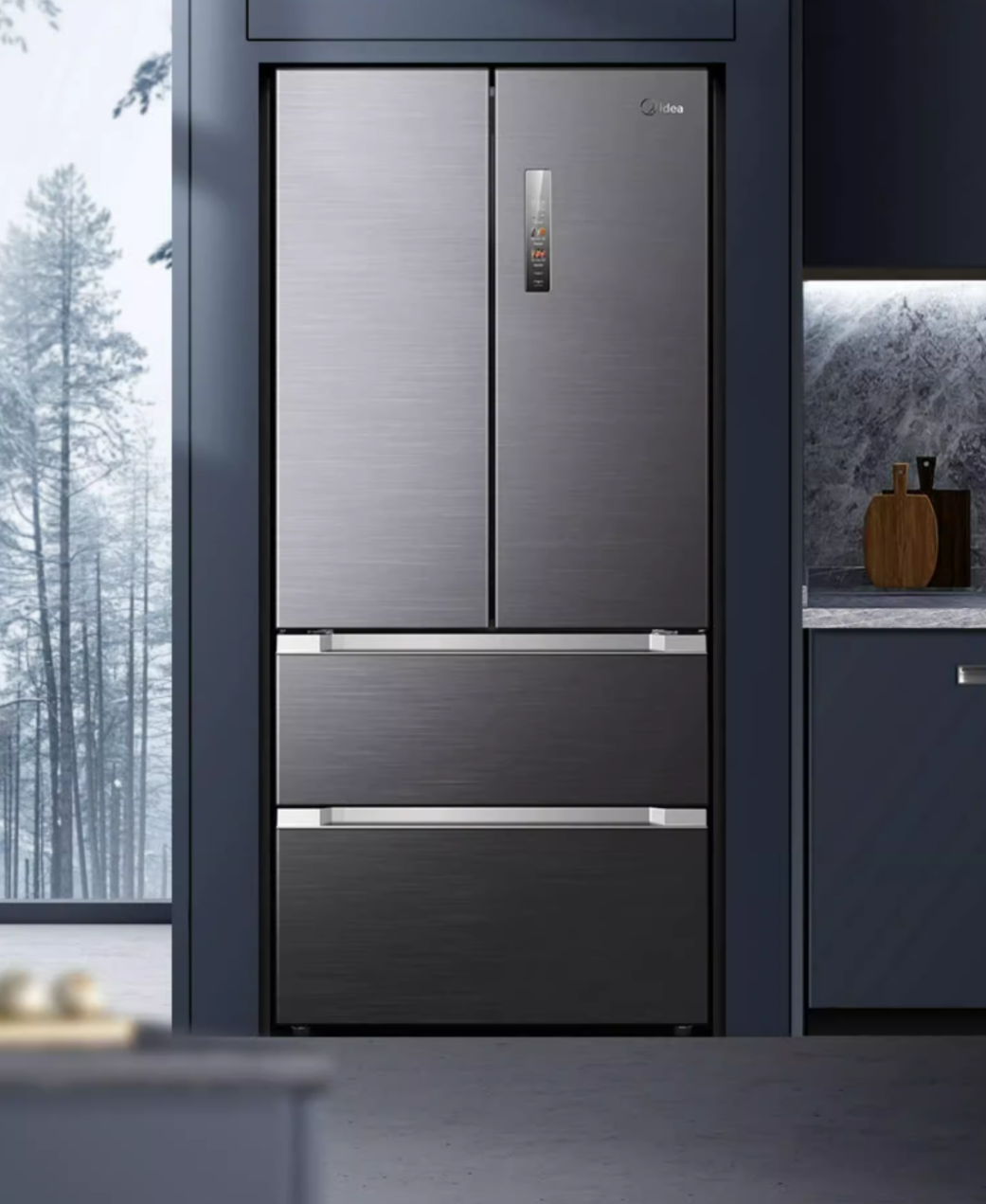 美的528l法式嵌入式冰箱bcd-528wfpzm(e)性价比如何?详细解读