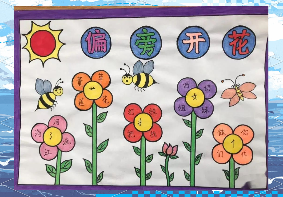 智源小学开展特色识字小报制作活动,让识字变得趣味盎然