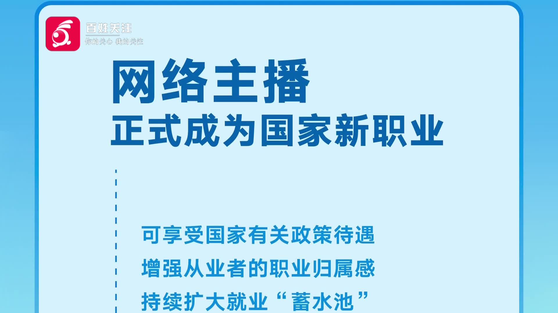 快观察 网络主播正式成为国家新职业