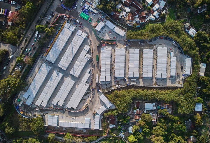 香港粉岭社区隔离设施交付使用