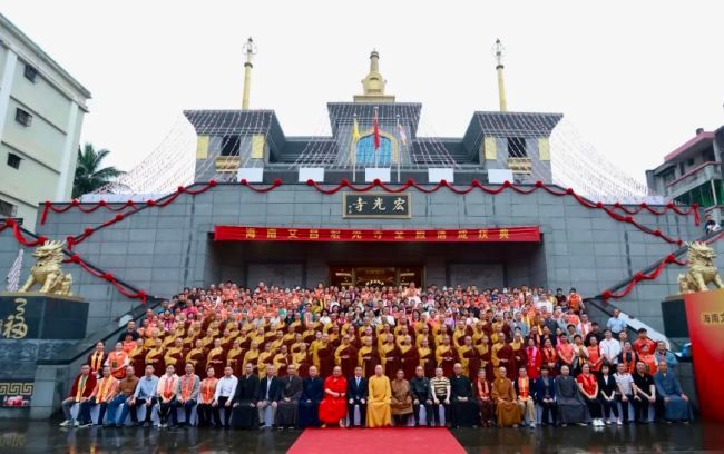 海南文昌宏光寺举行宏盛庄严的全殿落成庆典