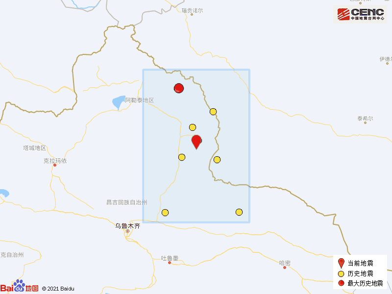 新疆阿勒泰地區青河縣發生3.7級地震,震源深度13千米