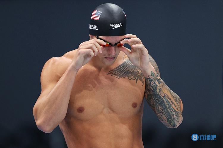 男子100米蝶泳 德雷塞尔破世界纪录夺金