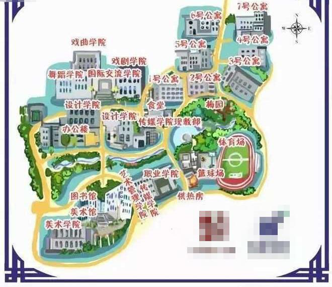 山东艺术学院校园地图