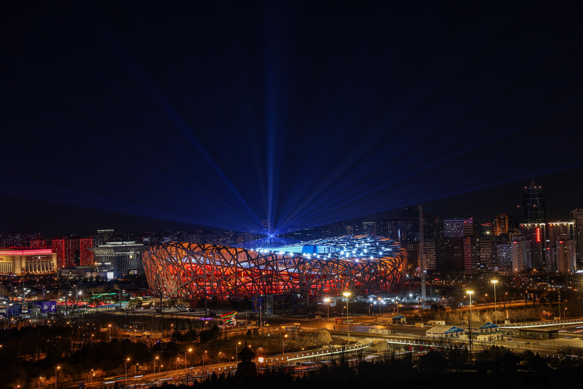 北京冬奥会夜景图片
