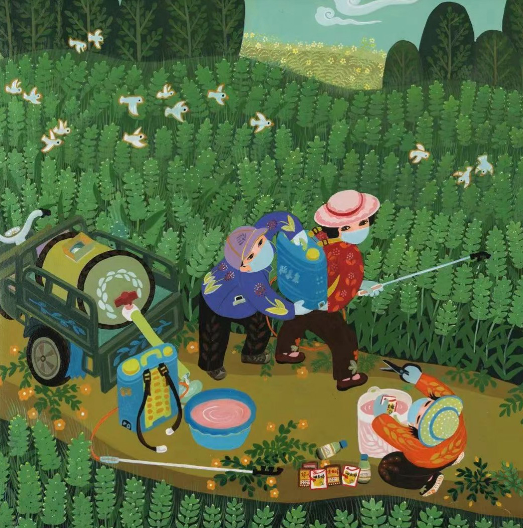 点赞!这幅舞阳农民画成功入选国家级美术作品创作征集展示活动