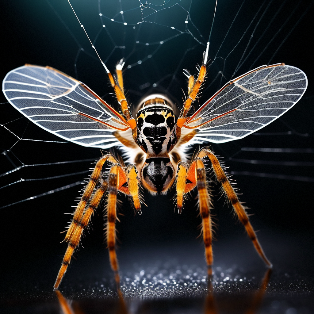 之所以蜘蛛发明了网,是因为昆虫发明了翅膀